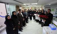 دیدار رئیس و هیات رئیسه دانشگاه با پرستاران بیمارستان ها و عرض تبریک روز پرستار